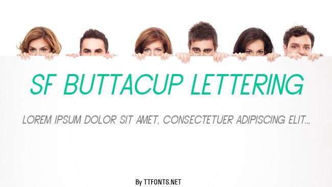 SF Buttacup Lettering example